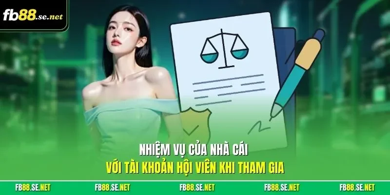 Nhiệm vụ của nhà cái với tài khoản hội viên khi tham gia